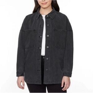 New Hudson Shirt Jeans Charcoal Denim Jacket